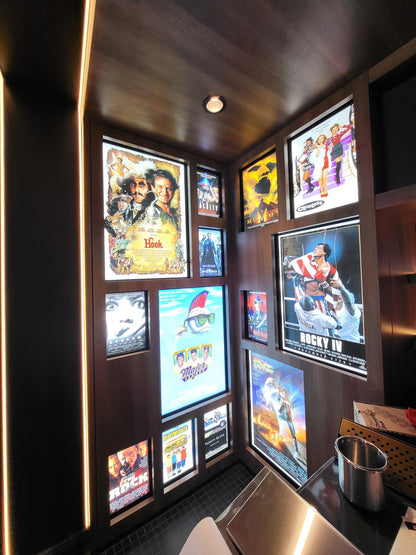 9-PACK Glowbox "World Famous" LED Poster Frames