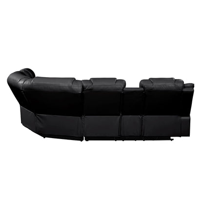 Challenger - Recliner Sectional Sofa, Built In USB, C Ports & Bluetooth