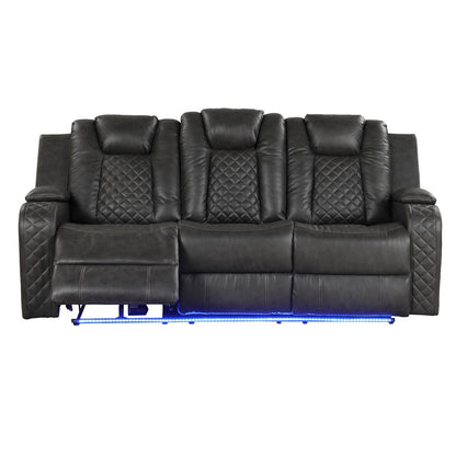 Benz - Power Recliner Set With LED Lighting And USB Charging
