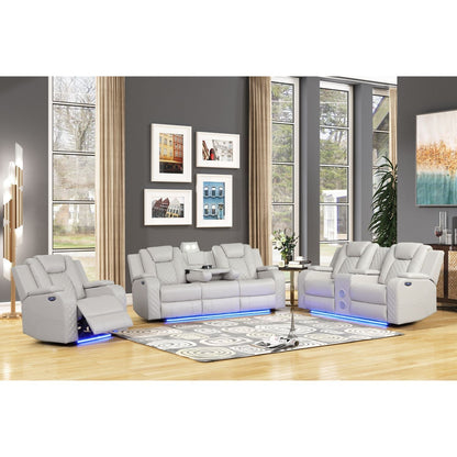Benz - LED & Power Recliner With Adjustable Headrests And Ambient LED Lighting