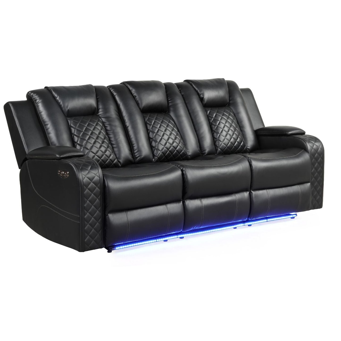 Benz - Power Recliner Set With LED Lighting And USB Charging