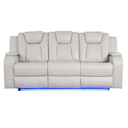 Benz - Power Recliner Set With LED Lighting And USB Charging