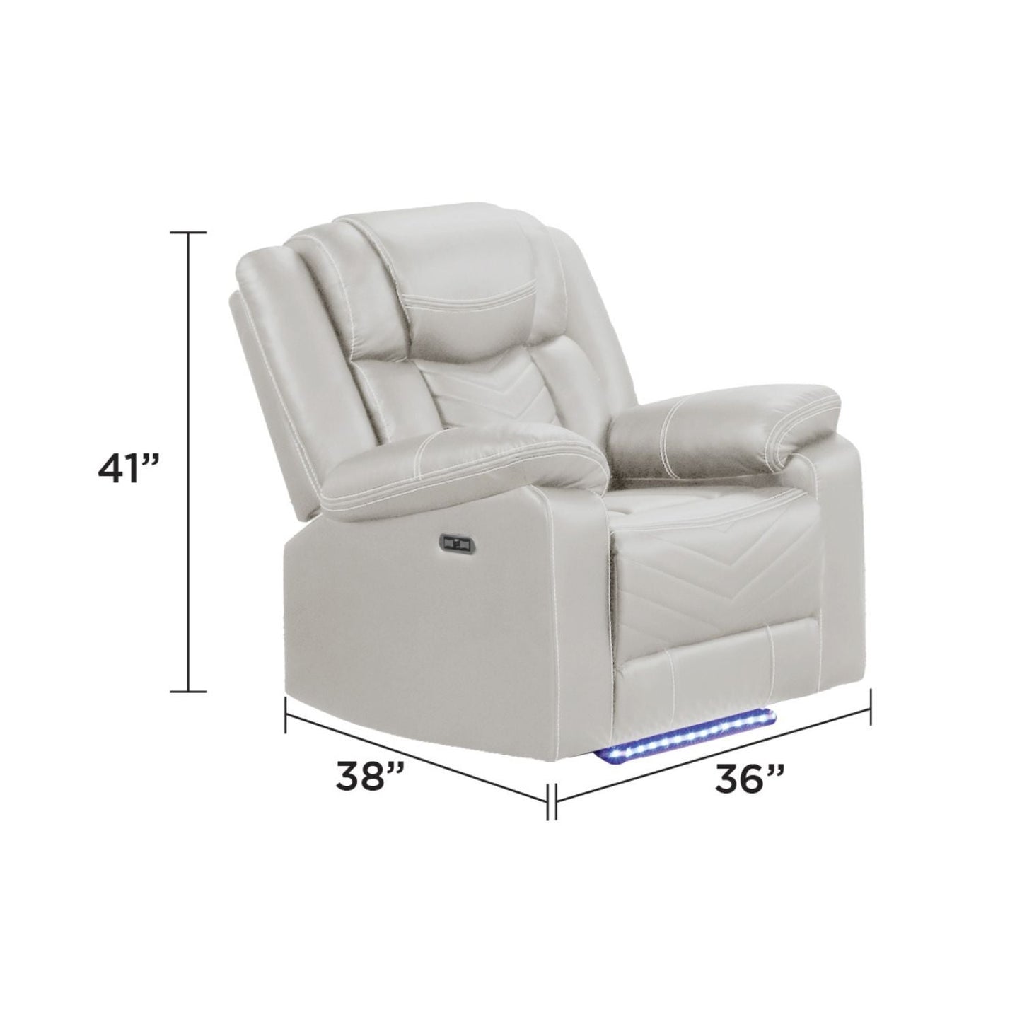 Challenger LED Power Recliner Set