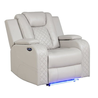 Benz - Power Recliner Set With LED Lighting And USB Charging