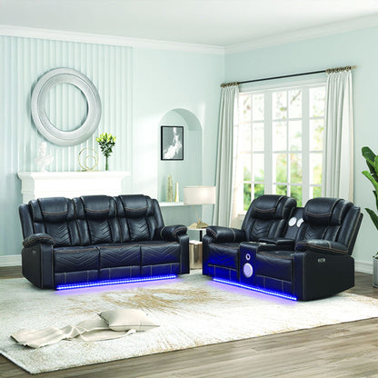 Challenger LED Power Recliner Set