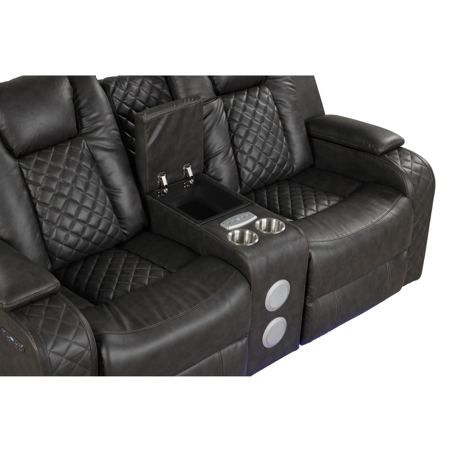 Benz - Power Recliner Set With LED Lighting And USB Charging