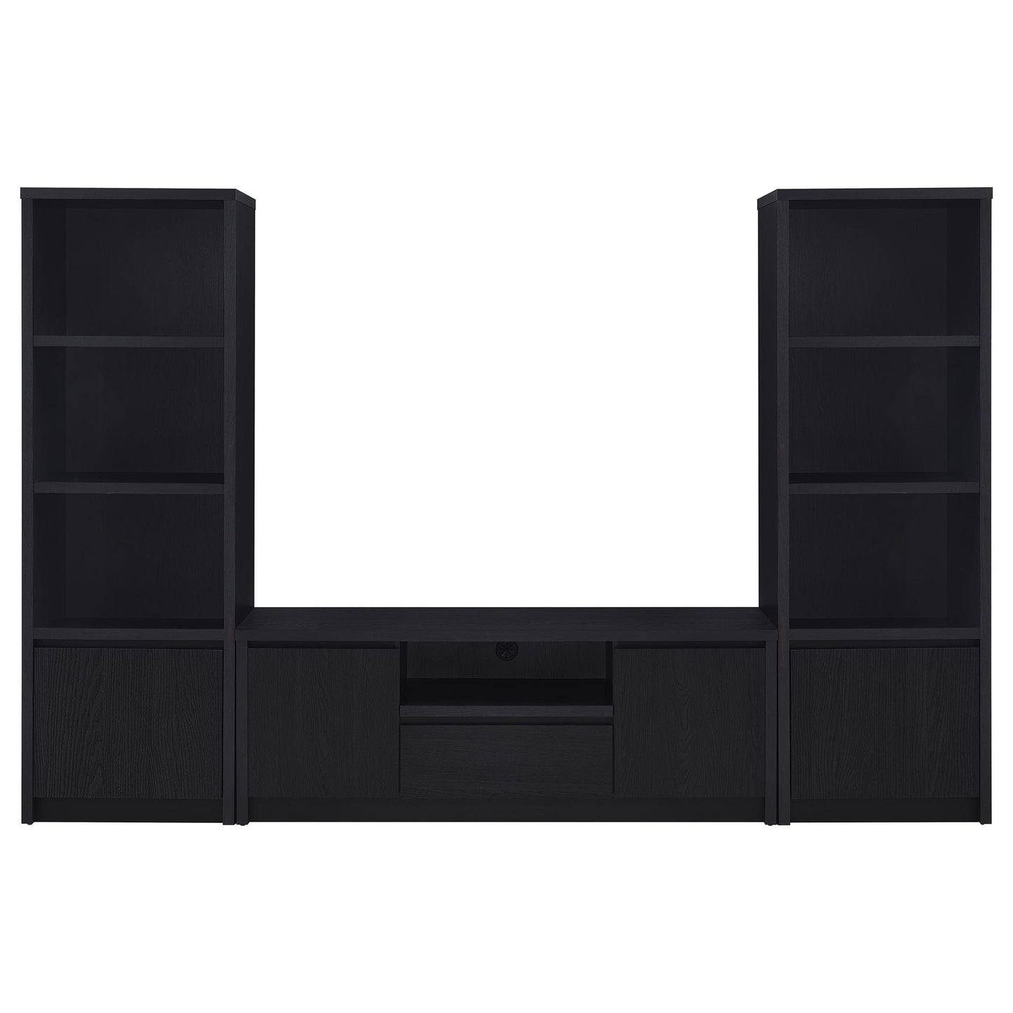 Winfield 3-piece Entertainment Center 60-inch TV Stand Black