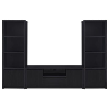Winfield 3-piece Entertainment Center 60-inch TV Stand Black