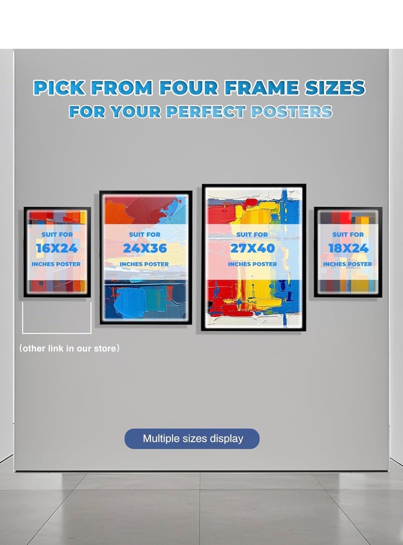 12-PACK Glowbox "World Famous" LED Poster Frames