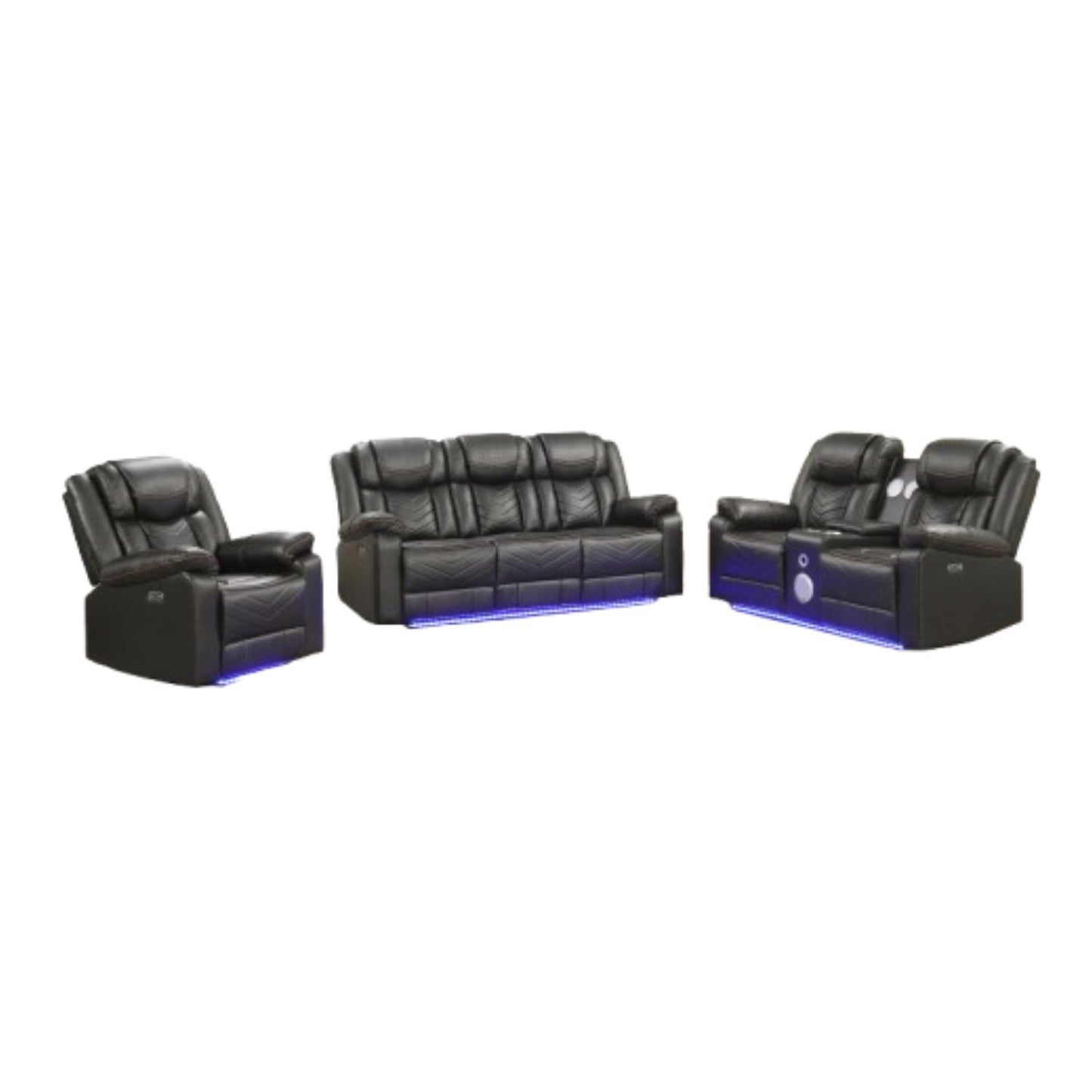 Challenger LED Power Recliner Set