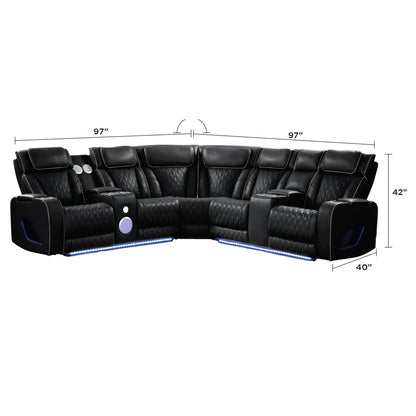 Fortuner - Power Recliner Sectional Sofa