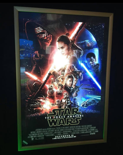 7-PACK Glowbox "World Famous" LED Poster Frames - Made in the USA