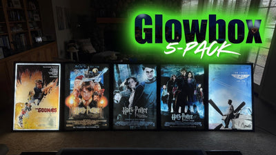 5-PACK Glowbox “World Famous" LED Poster Frames