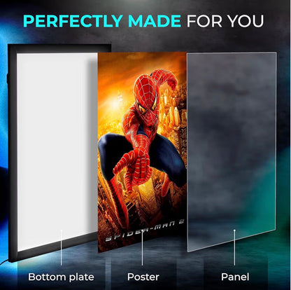 8-PACK Glowbox "World Famous" LED Poster Frames
