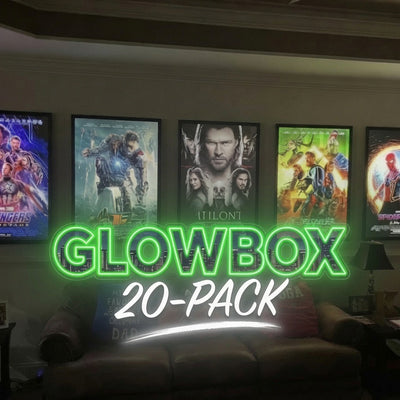 20-PACK Glowbox LED Poster Frames - Made in the USA