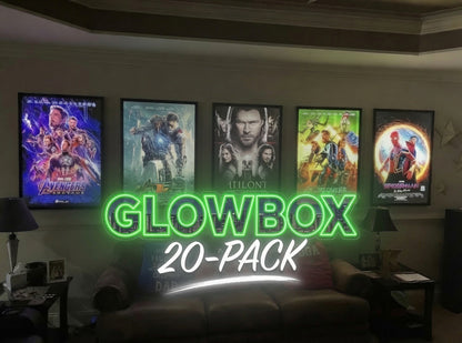 20-PACK Glowbox LED Poster Frames - Made in the USA