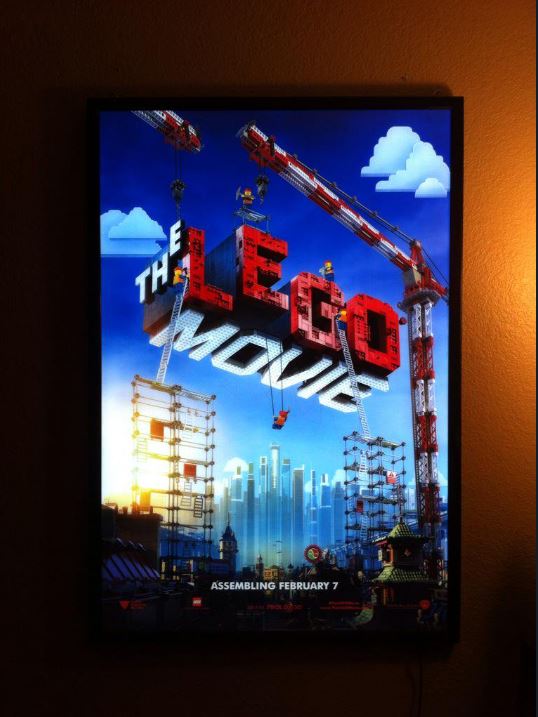 5-PACK Glowbox “World Famous" LED Poster Frames