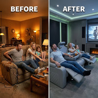 SilverLuxe Prestige Triple Recliner — Before & After