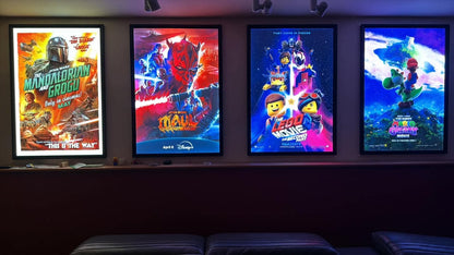 4-PACK Glowbox "World Famous" LED Poster Frames