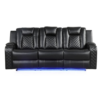 Benz - Power Recliner Set With LED Lighting And USB Charging