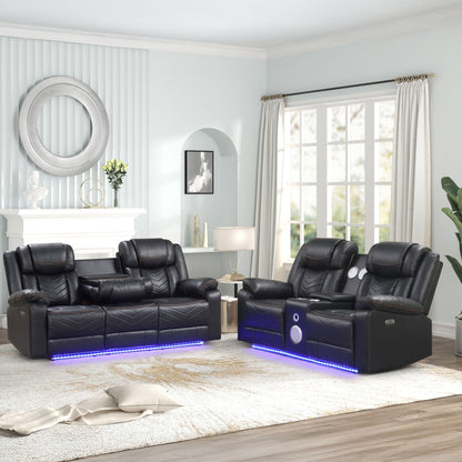 Challenger LED Power Recliner Set