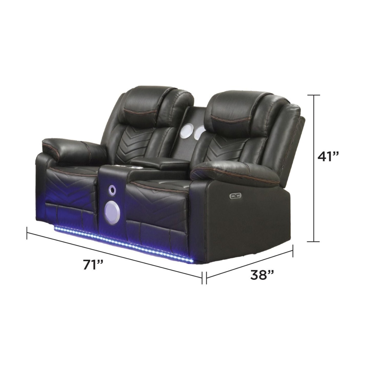 Challenger LED Power Recliner Set