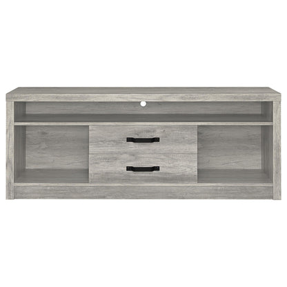 Burke 3-piece 59-inch TV Entertainment Center Grey Driftwood