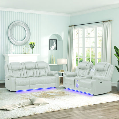 Challenger LED Power Recliner Set
