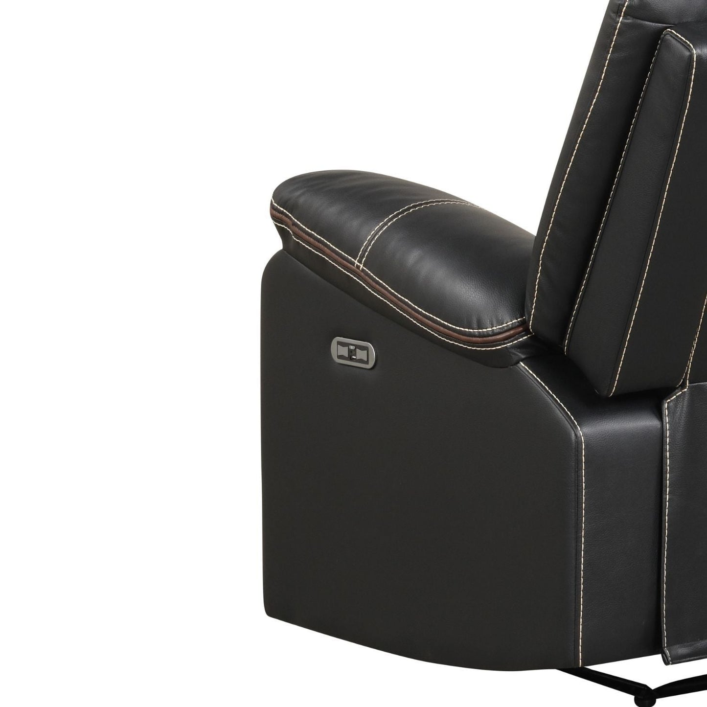 Challenger LED Power Recliner Loveseat With Console