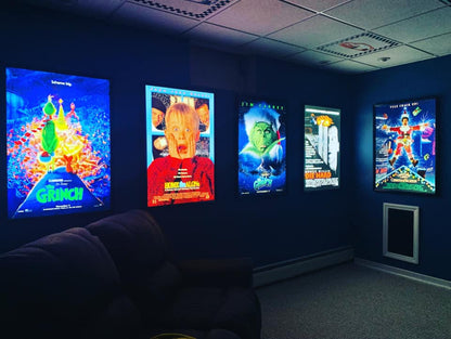 8-PACK Glowbox "World Famous" LED Poster Frames