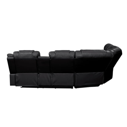 Challenger - Recliner Sectional Sofa, Built In USB, C Ports & Bluetooth
