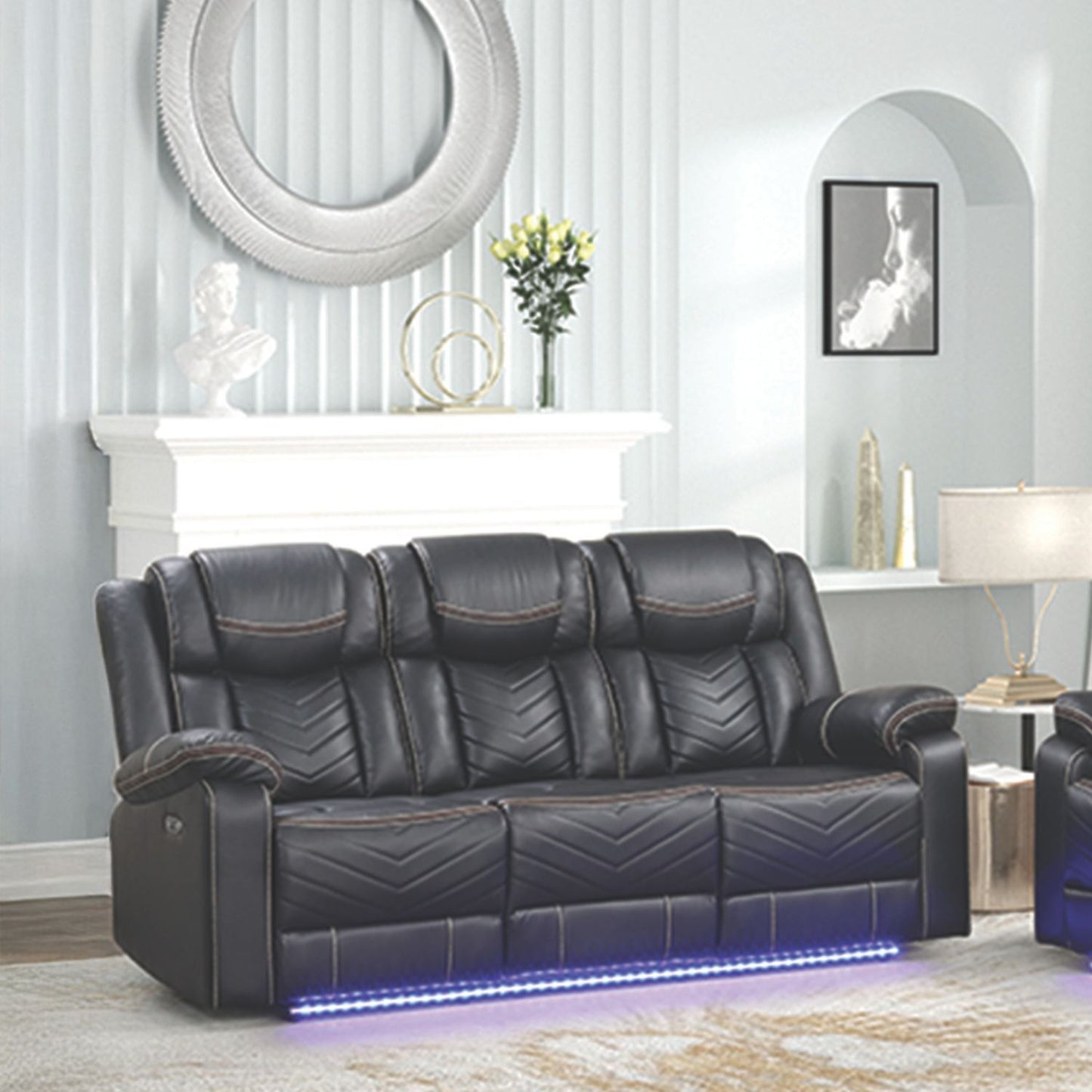 Challenger LED Power Recliner Set