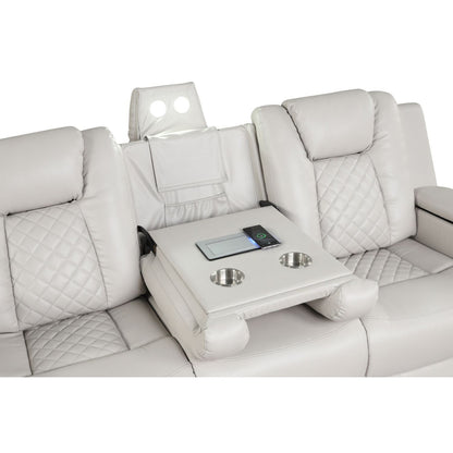 Benz - Power Recliner Set With LED Lighting And USB Charging