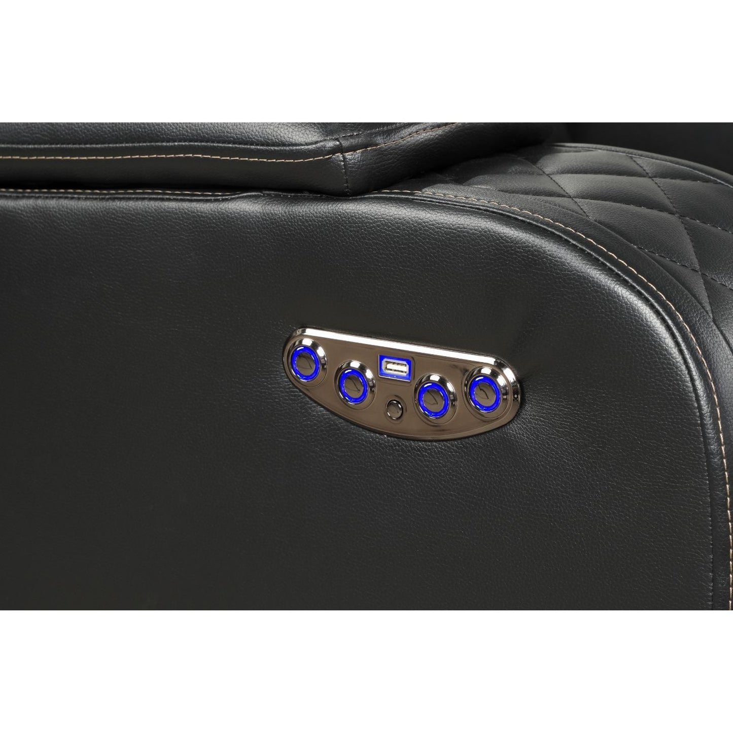 Benz - Power Recliner Set With LED Lighting And USB Charging