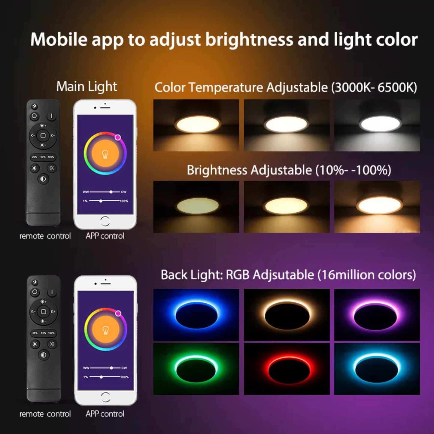 ArcLux CoreRing Smart Ceiling Light