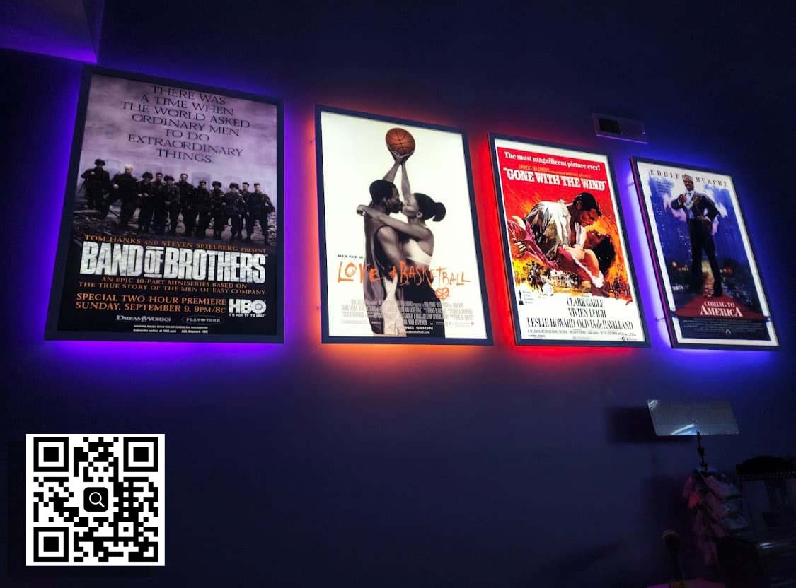 10-PACK Glowbox "World Famous" LED Poster Frames