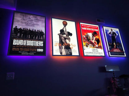 8-PACK Glowbox "World Famous" LED Poster Frames