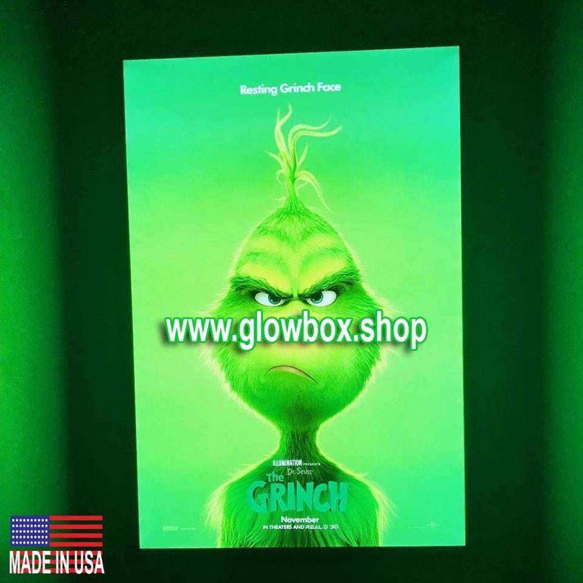 8-PACK Glowbox "World Famous" LED Poster Frames