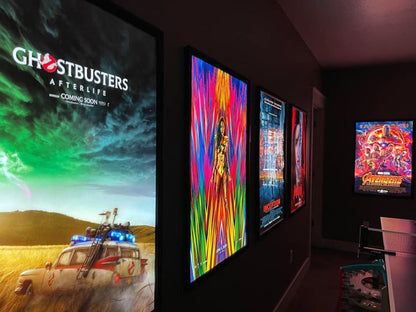 9-PACK Glowbox "World Famous" LED Poster Frames