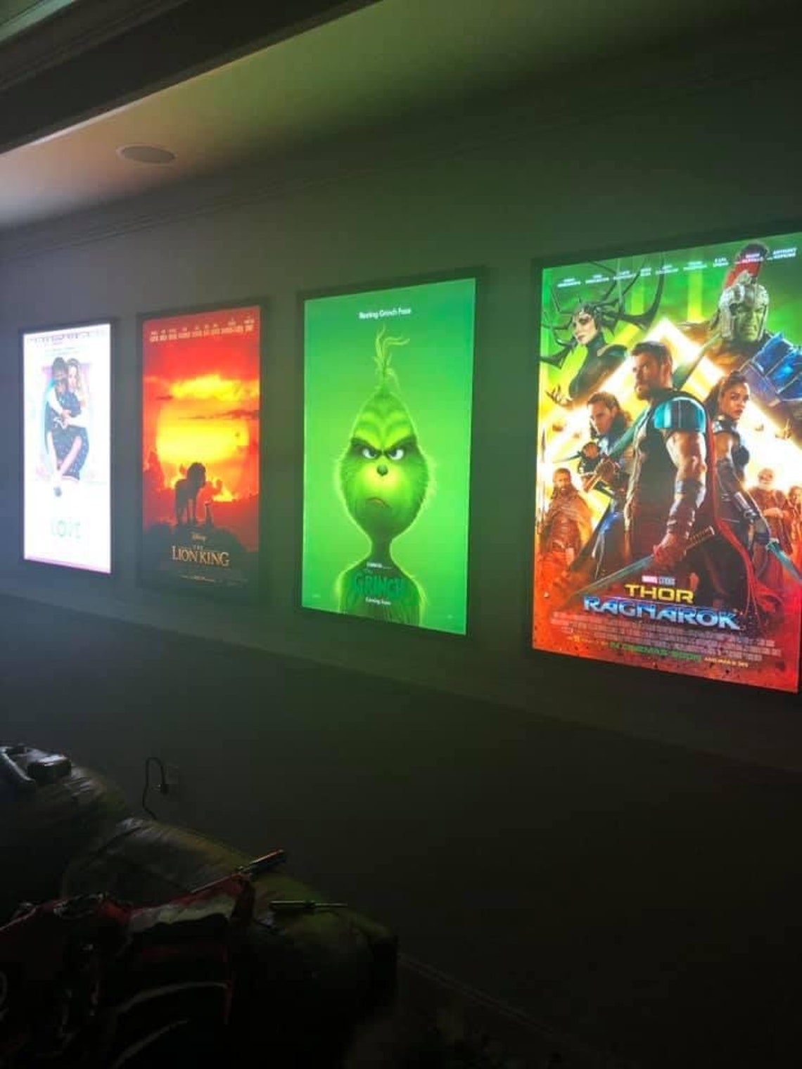 7-PACK Glowbox "World Famous" LED Poster Frames - Made in the USA