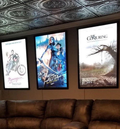 9-PACK Glowbox "World Famous" LED Poster Frames