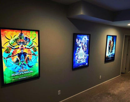 12-PACK Glowbox "World Famous" LED Poster Frames