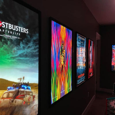 10-PACK Glowbox "World Famous" LED Poster Frames