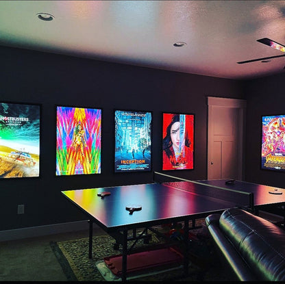 10-PACK Glowbox "World Famous" LED Poster Frames