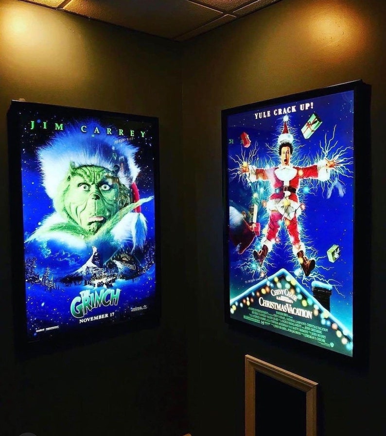 4-PACK Glowbox "World Famous" LED Poster Frames