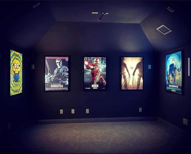 12-PACK Glowbox "World Famous" LED Poster Frames