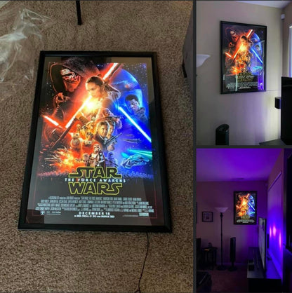 8-PACK Glowbox "World Famous" LED Poster Frames
